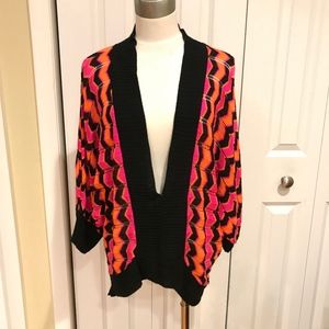 Retro oversized knitted tunic